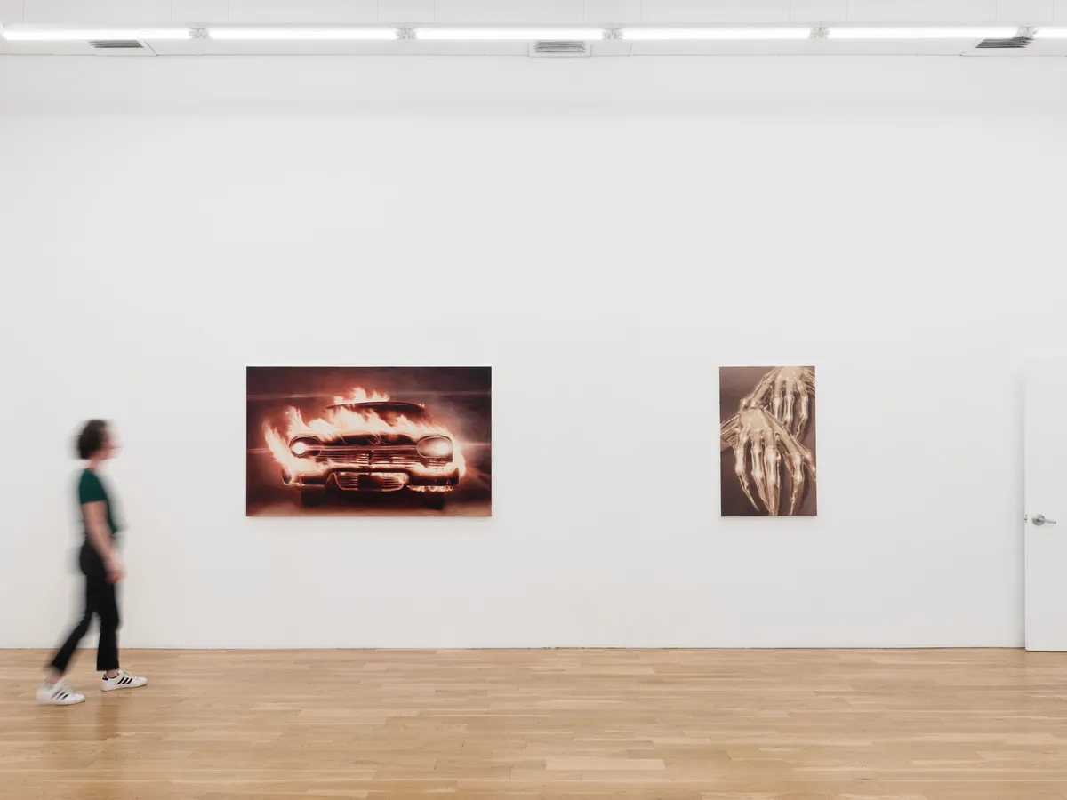 Installation view of Tomas Harker: Endless Romance Forever