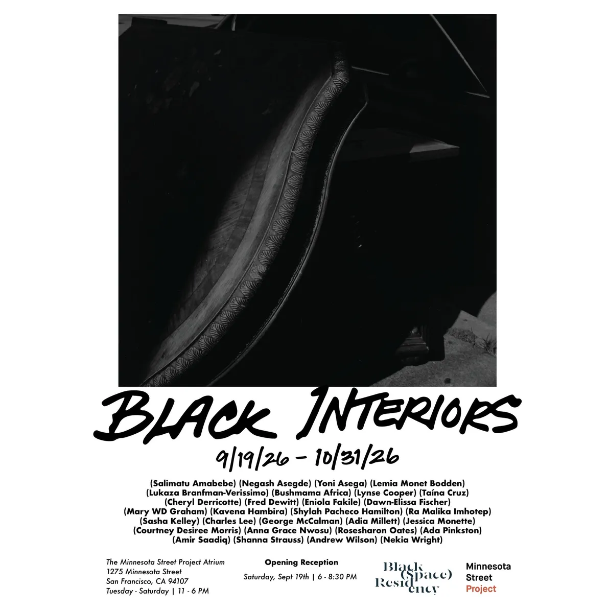 BLACK INTERIORS: Celebrating 5 Years of Black (Space) Residency