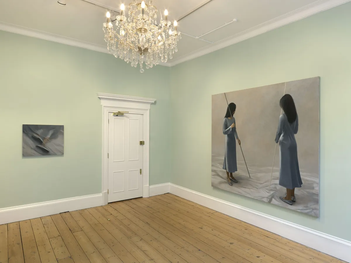 Installation view of Xue Ruozhe: One Table, Two Chairs 一桌二椅