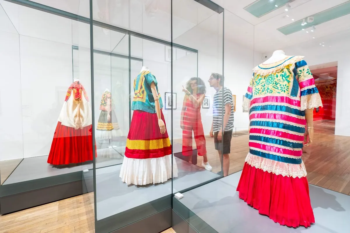 Installation view of Frida Kahlo: The Making of an Icon