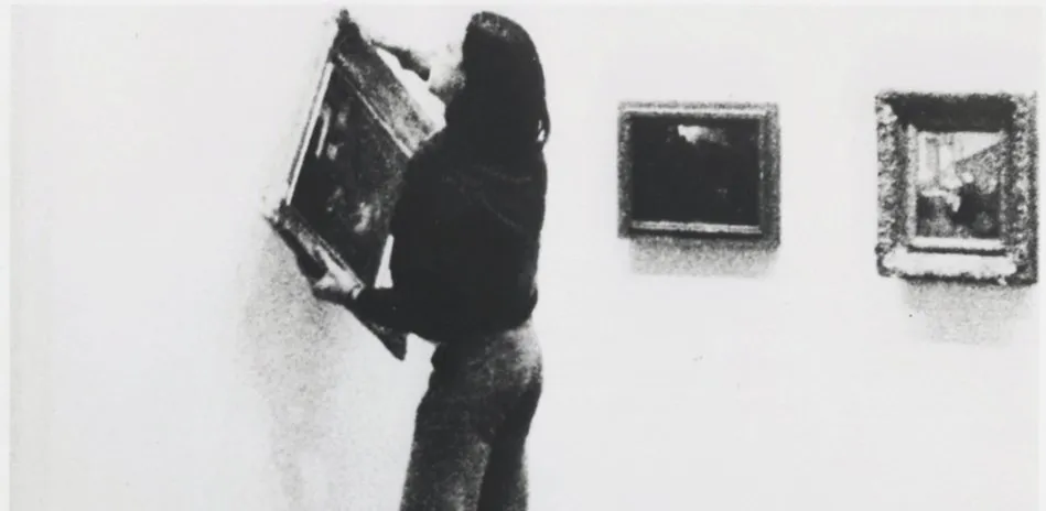 Ulay, IRRITATION – THERE IS A CRIMINAL TOUCH TO ART (detail, film still), 1976