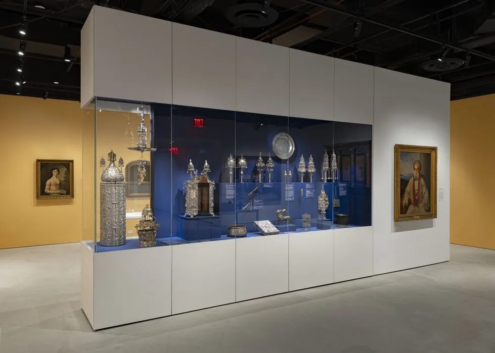Installation view of Identity, Culture, and Community: Stories from the Collection of the Jewish Museum
