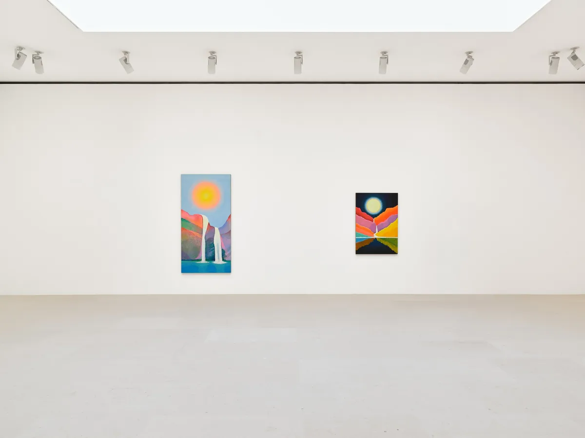 Installation view of Jennifer Guidi: Waterfall