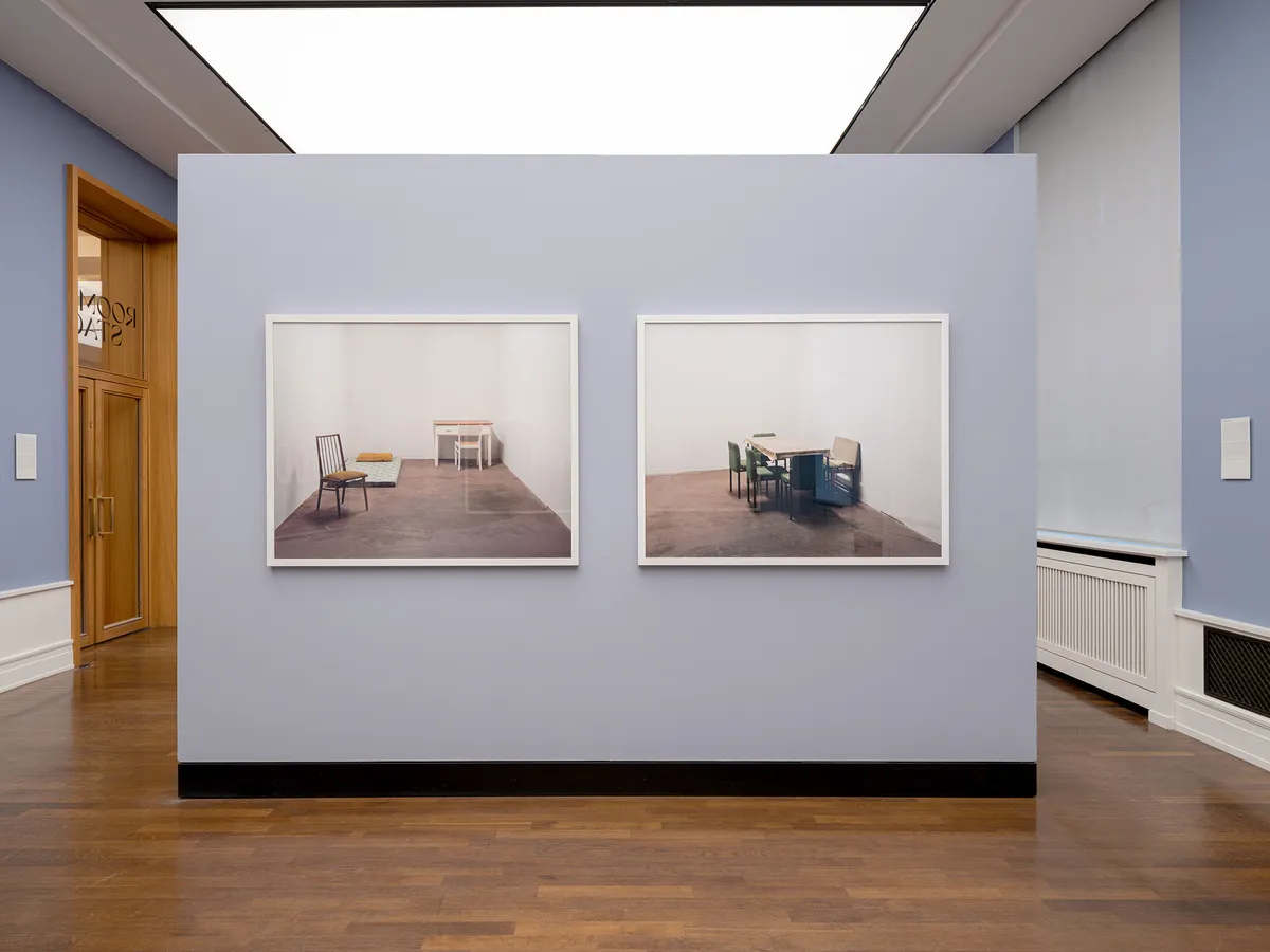 Installation view of Rooms / Stages