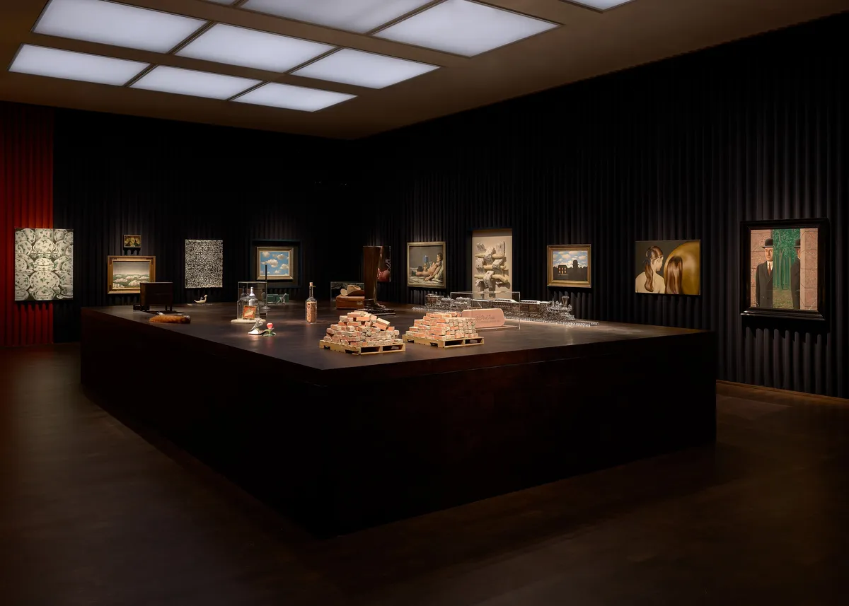 Installation view of This Is Still Not a Pipe: The Afterlife of Magritte at Gagosian, Grosvenor Hill