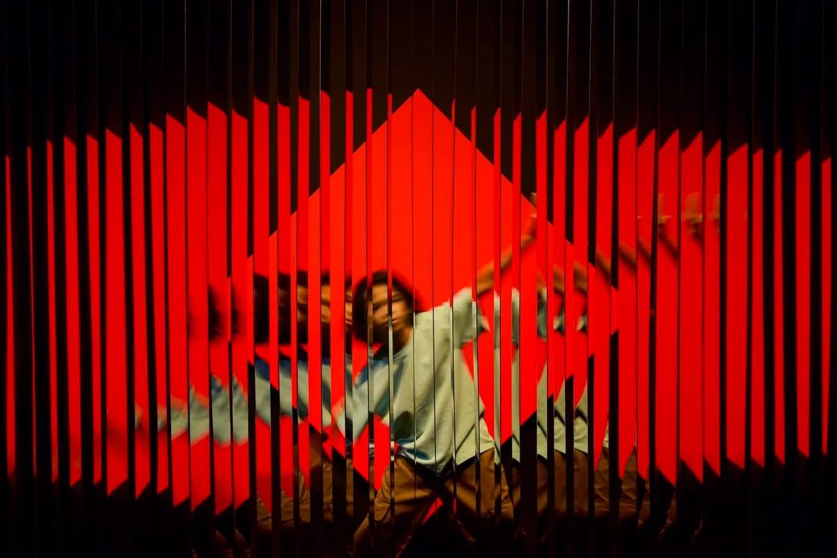 Installation view of Julio Le Parc: Light. Colour. Action.