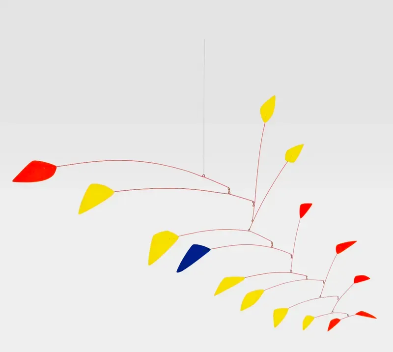 Alexander Calder, Blue Among Yellow and Red, 1963