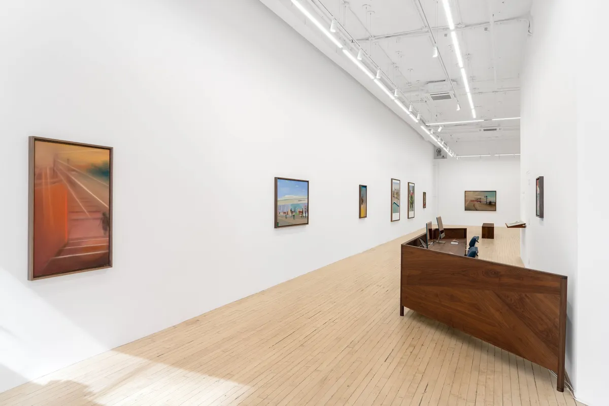 Installation view of Rasmus Eckhardt: Passing Light