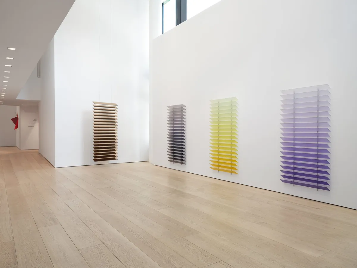 Installation view of Rana Begum at Lehmann Maupin