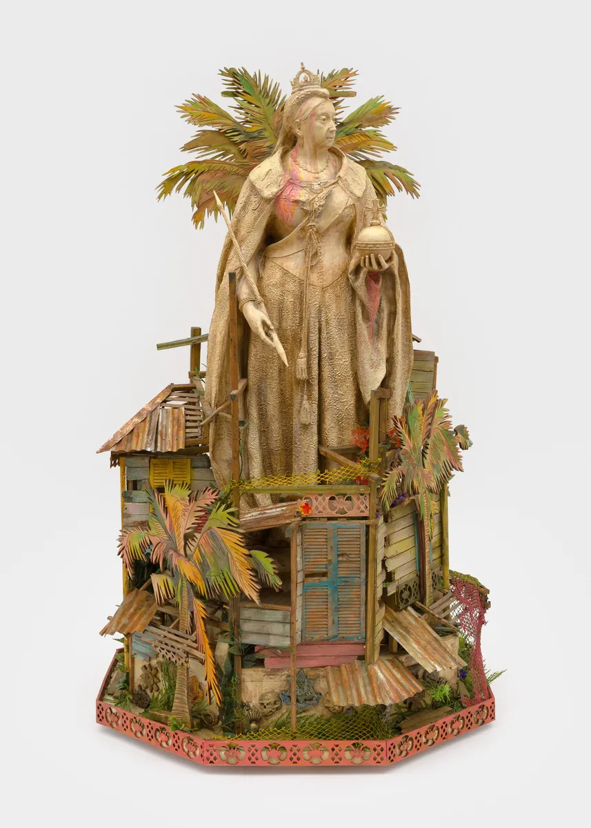 Installation view of Hew Locke: The Wanderers
