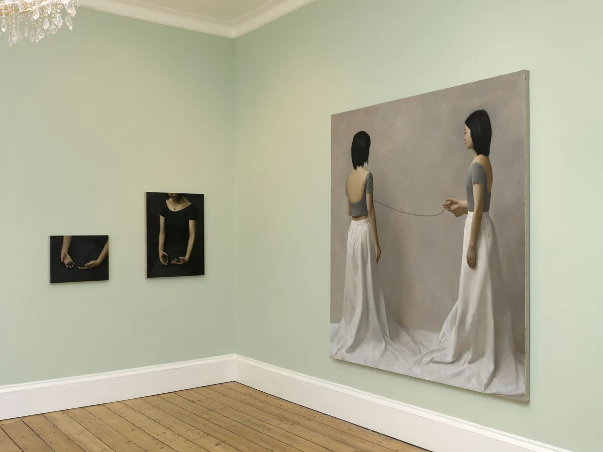 Installation view of Xue Ruozhe: One Table, Two Chairs 一桌二椅