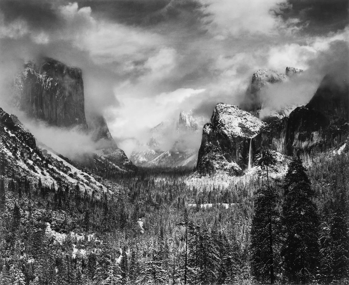 Ansel Adams, Clearing Winter Storm, Yosemite National Park, 1944