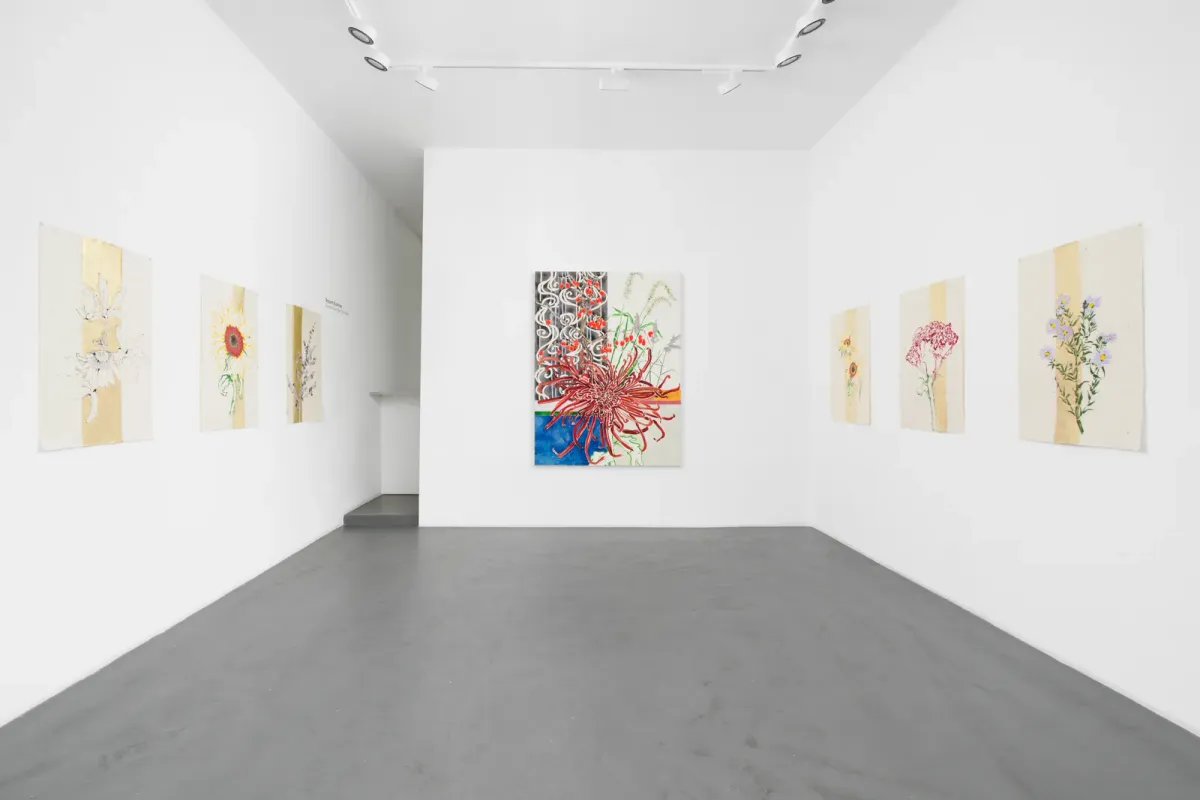 Installation view of Robert Kushner: Summer Sun: Open my Heart