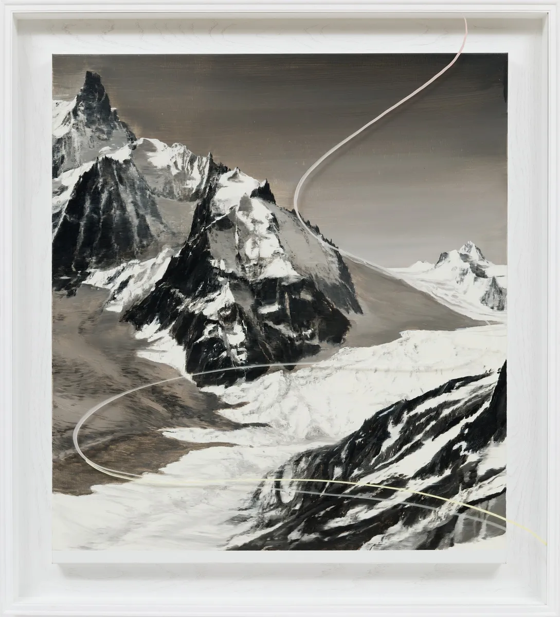 Installation view of Seeing Through: Jia Aili’s Parallel Paintings