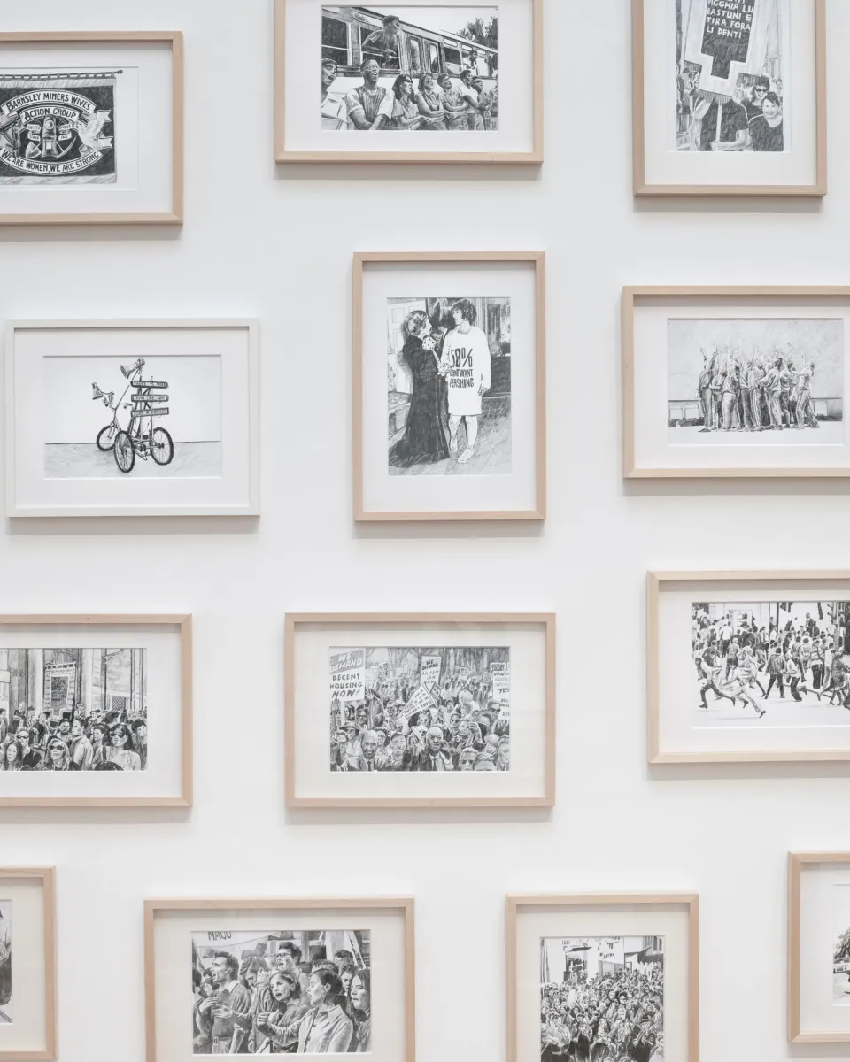 Installation view of Marinella Senatore: Artista alla GNAMC. Marinella Senatore: protagonista 2026