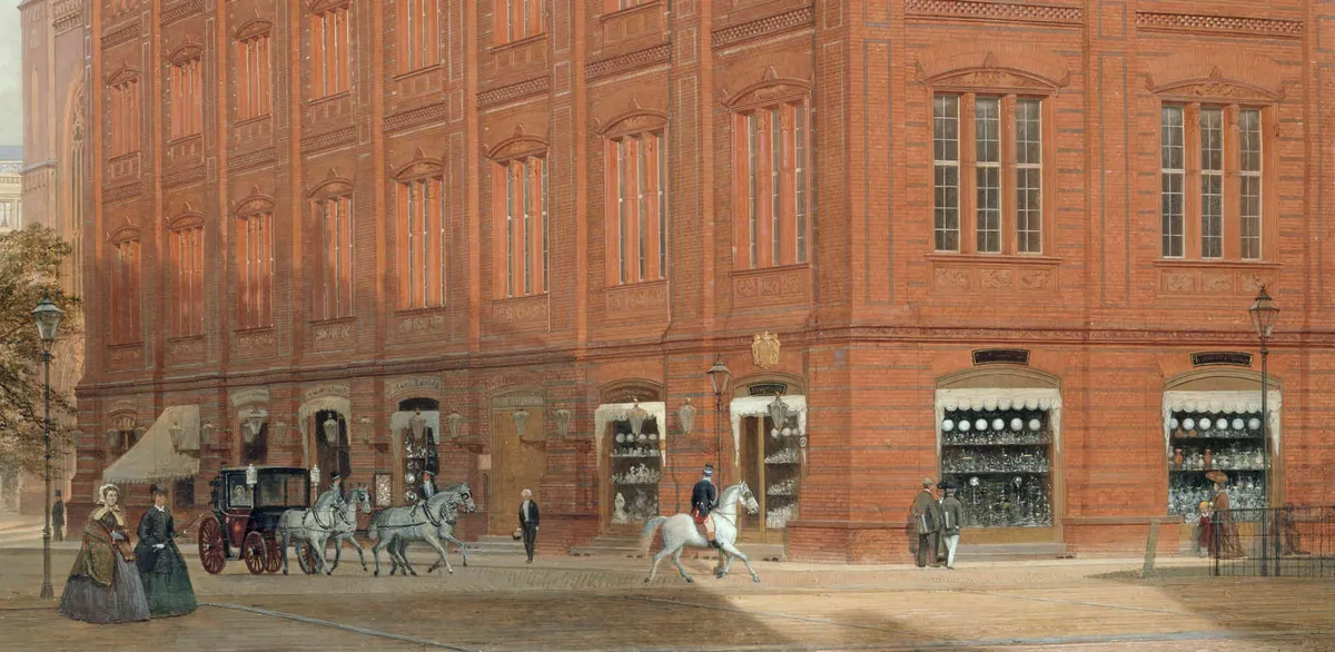Eduard Gaertner, Die Bauakademie (detail), 1868