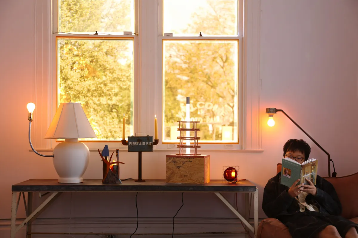Installation view of Another Lamp Show
