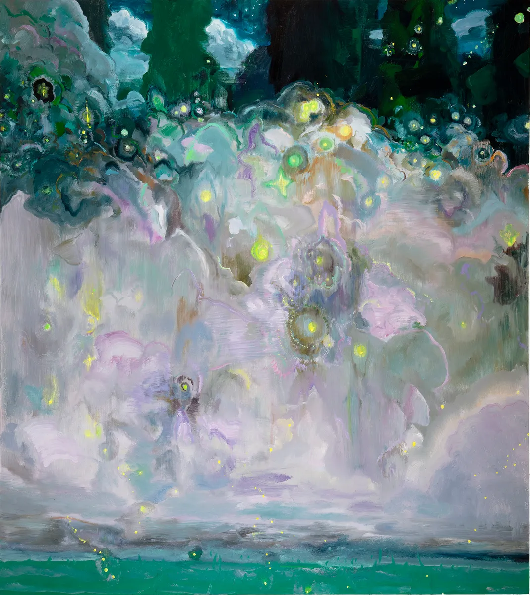 Eric Aho, Fireflies in Mist and Moonlight, 2025