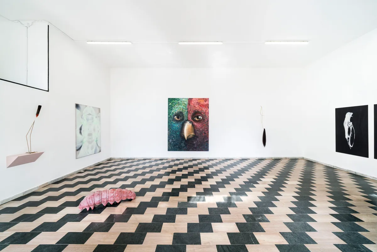 Installation view of In Space No One Can Hear You Laugh (Stay Human) – Dieci Anni Dopo