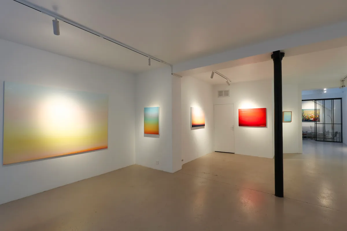 Installation view of Ribal Molaeb: Le Futur Proche