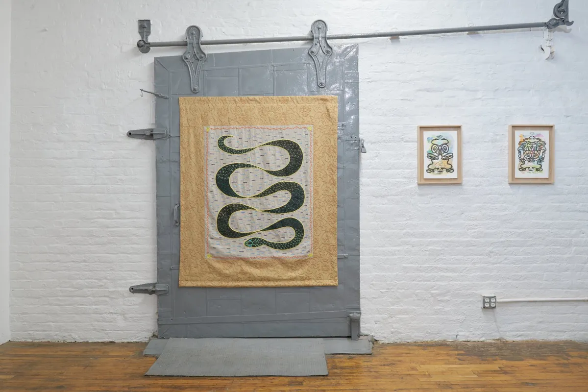 Installation view of The Artist as Practitioner: Offerings to the Nagas