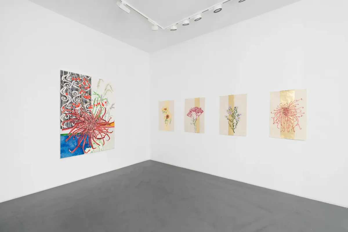 Installation view of Robert Kushner: Summer Sun: Open my Heart