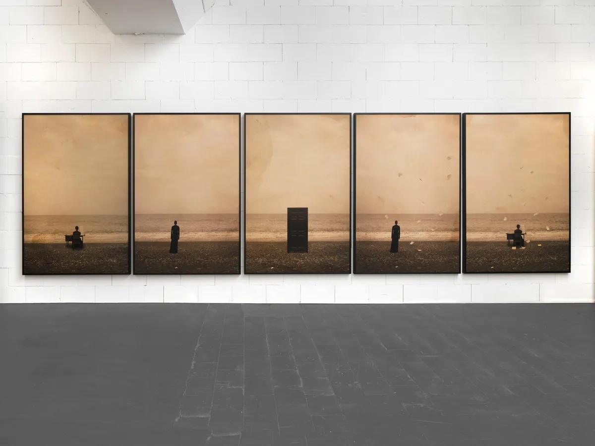 Installation view of Carrie Mae Weems at Galerie Barbara Thumm