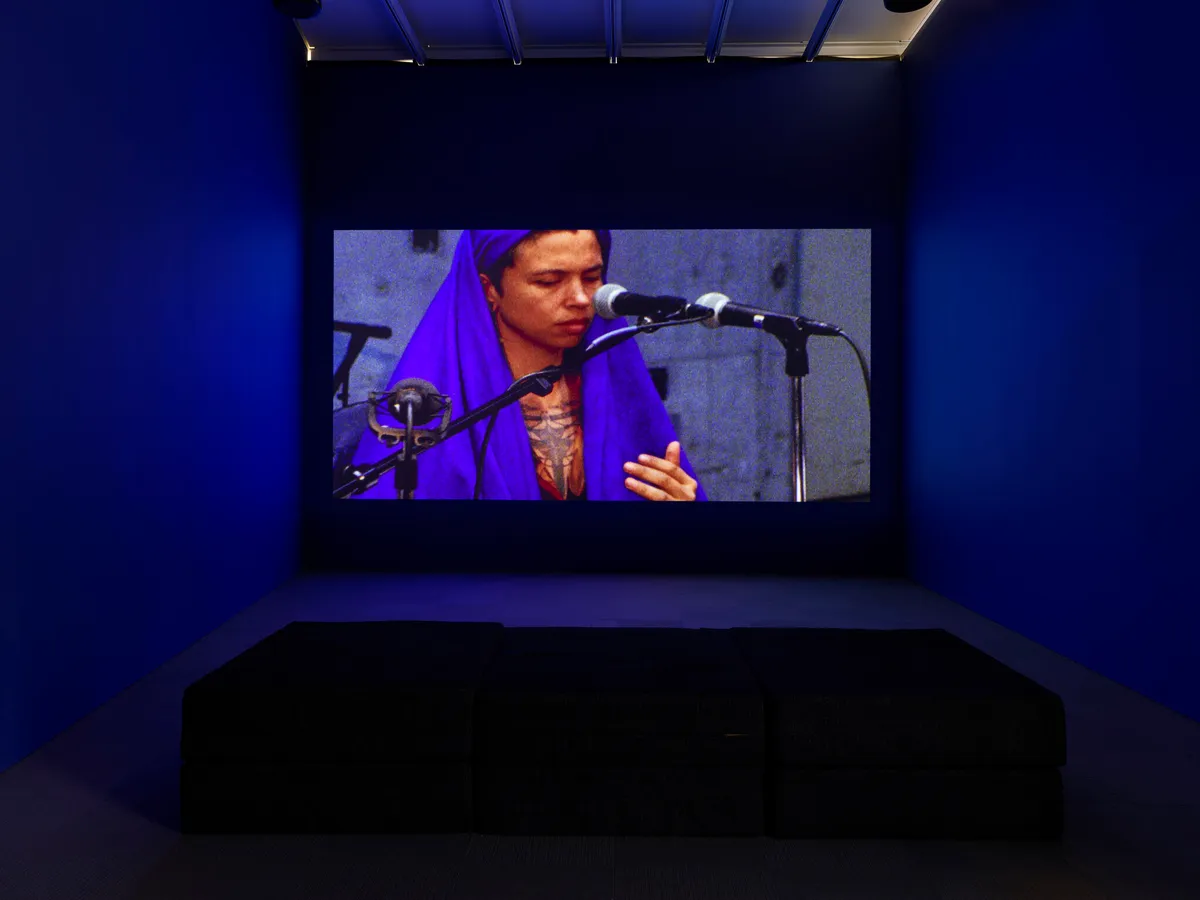 Installation view of Whitney Biennial 2026