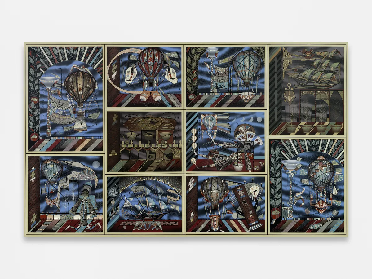 Lari Pittman, The Remedy of Analog Space and Time, 2025