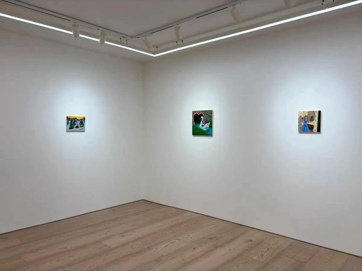 Installation view of Zoe Hawk: Project Room: Broken Hearts