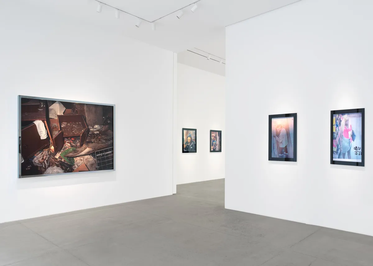 Installation view of Deana Lawson at Gagosian, West 24th Street