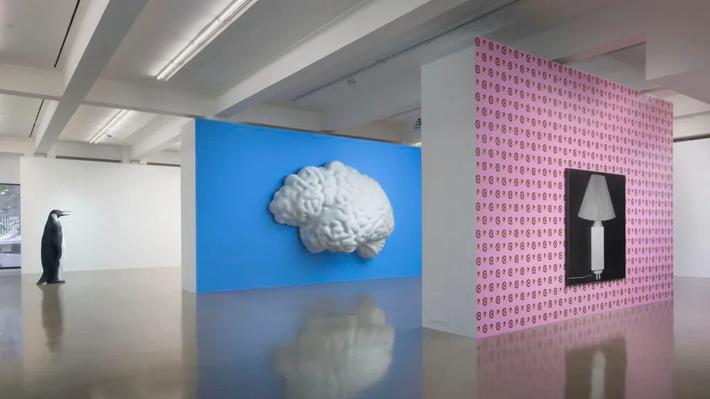 Installation view of John Baldessari: Sculptures at Sprüth Magers