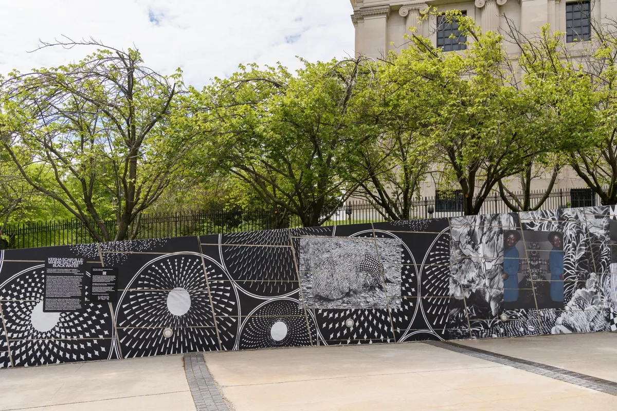 Installation view of Keisha Scarville: Where Salt Meets Black Water