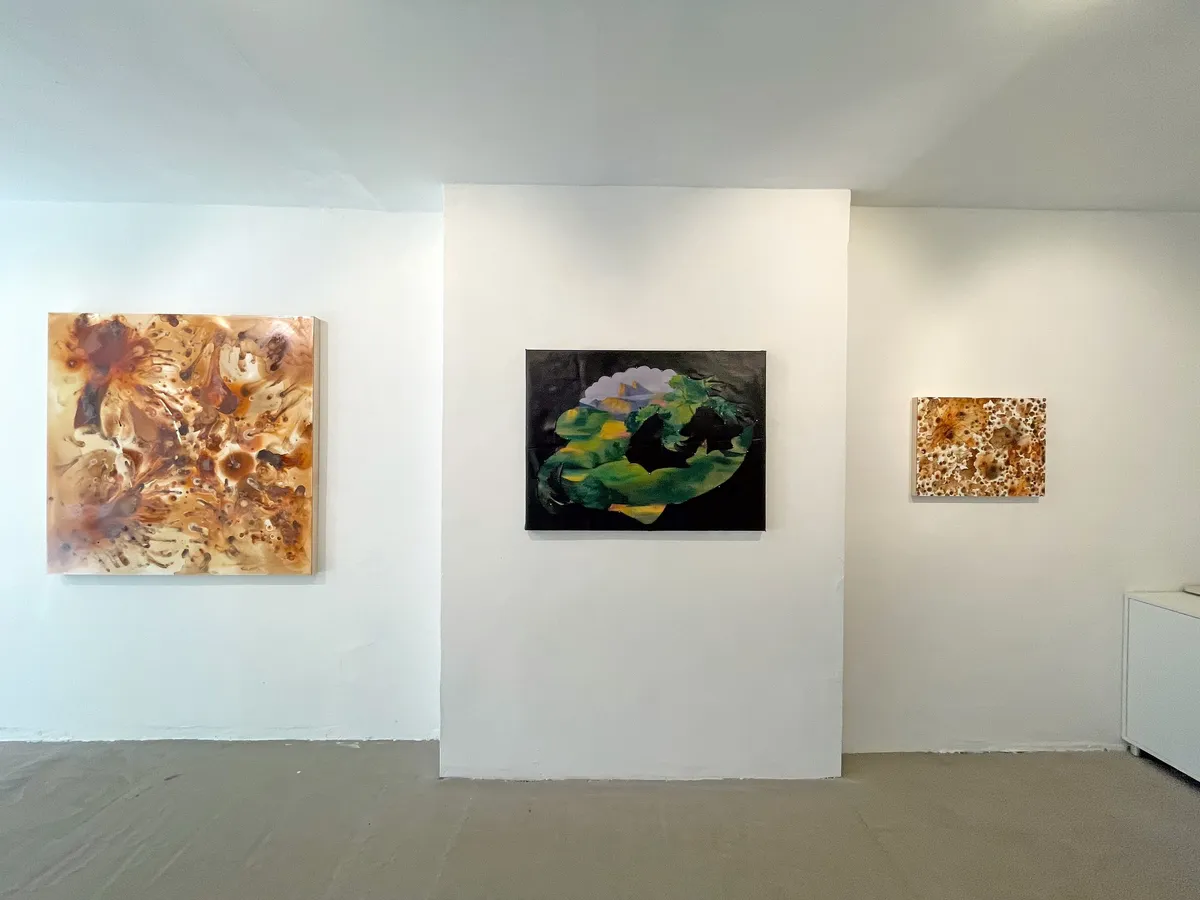 Installation view of Debra Cartwright and Kellie Romany: Kindred Spirits