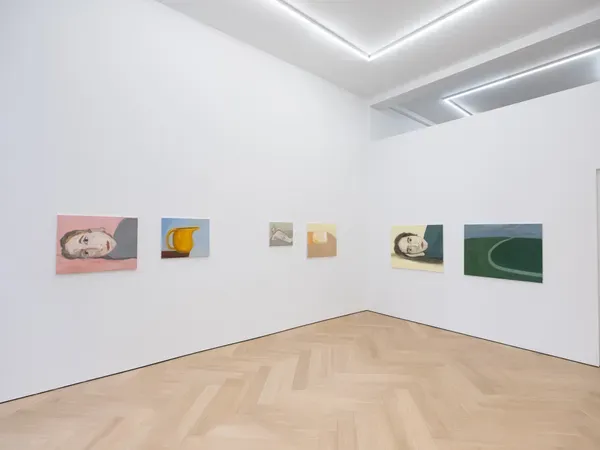 Installation view of Phoebe Derlee: Burns