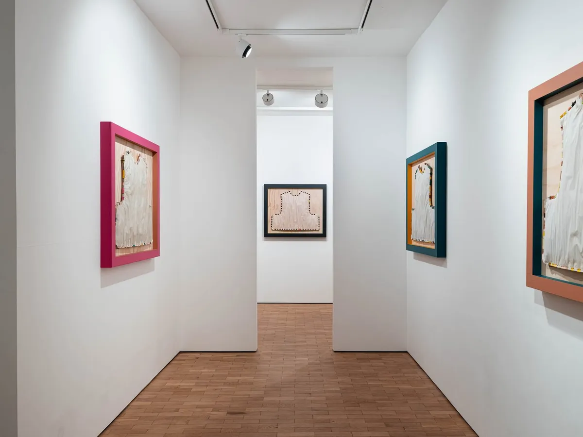 Installation view of Tanoa Sasraku: Tropical Ken