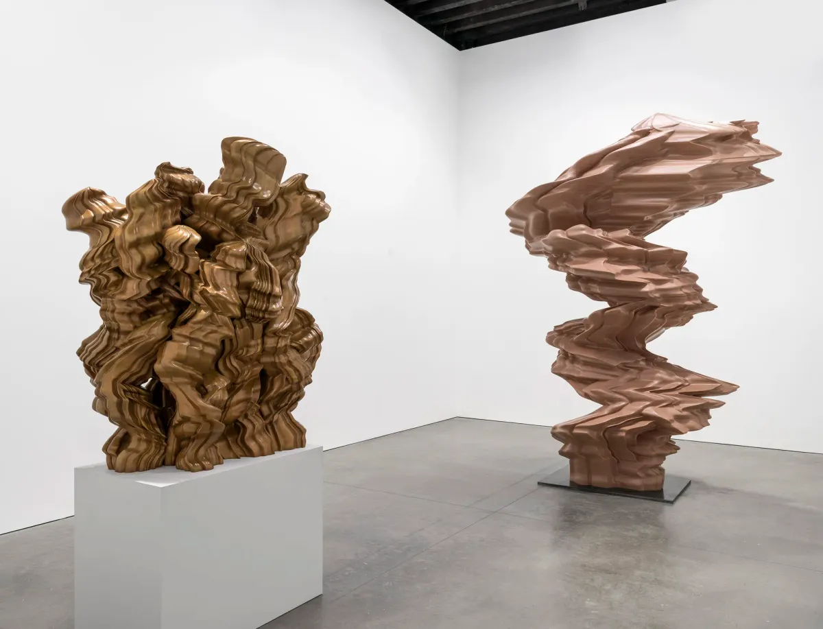 Installation view of Tony Cragg