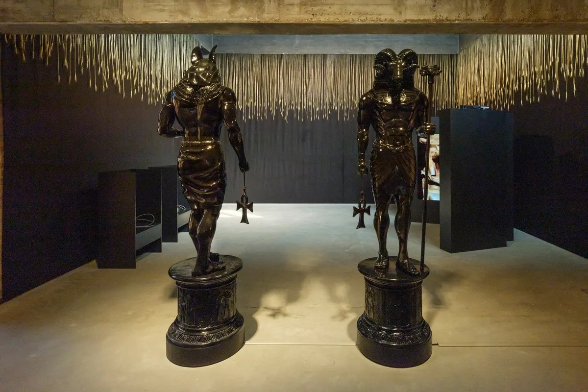 Installation view of Monira Al Qadiri: The Archaeology of Beasts