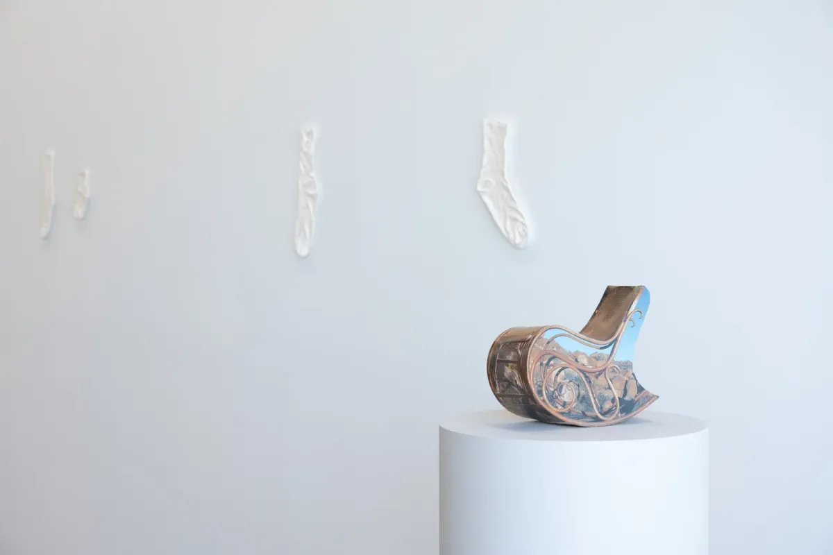 Installation view of Ry Rocklen: Desert Lenses