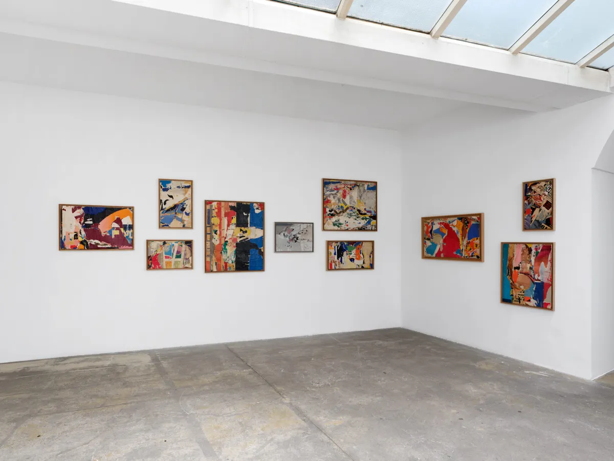 Installation view of Jacques Villeglé: le flâneur