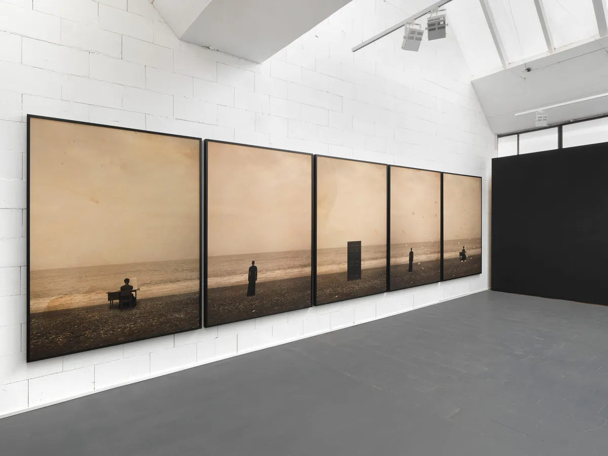 Installation view of Carrie Mae Weems