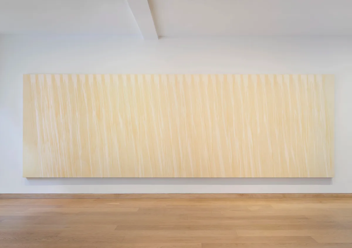 Installation view of Ian Davenport: Reflections