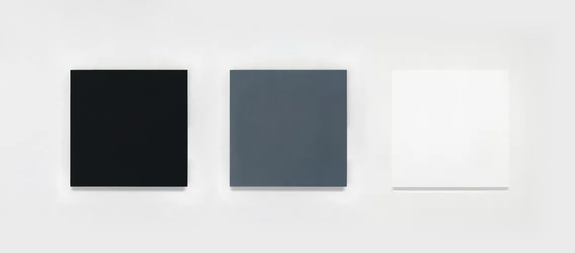 Automatic Painting 33x33 Black Gray White, 1976