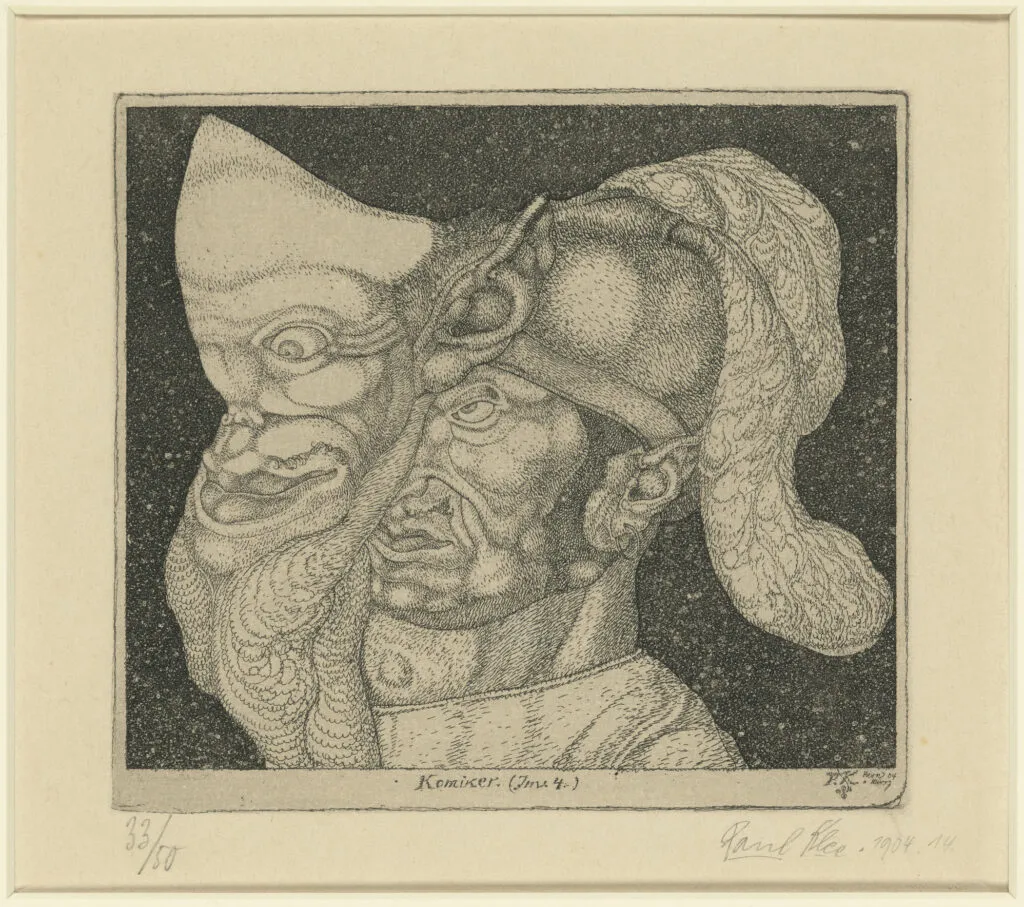 Paul Klee, Komiker (Comedian) [Invention 4], 1904
