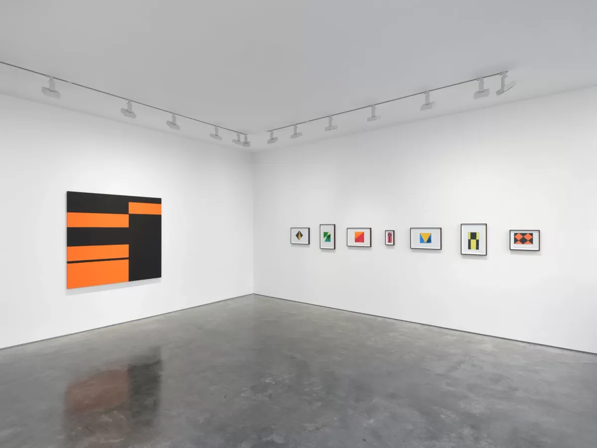 Installation view of Carmen Herrera: Pulse, Pause, Repeat